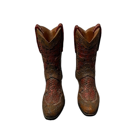 Small Western Cowboy Boot Figurines - Picture 2 of 4